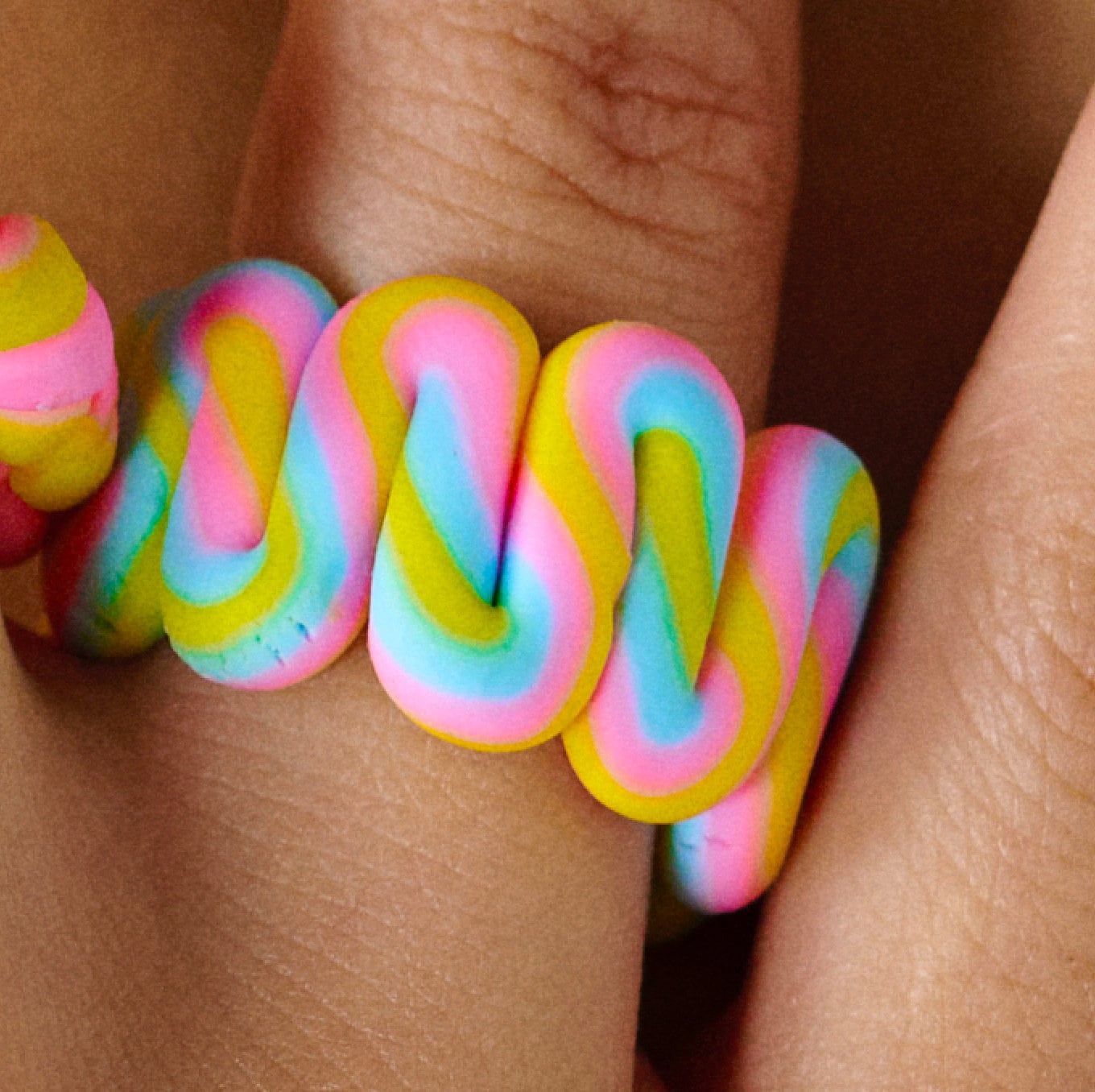 The Candy Colored Rings | Super Instagrammable Handmade Finger Rings | Handmade Clay Rings in Candy Colors | Goose Taffy