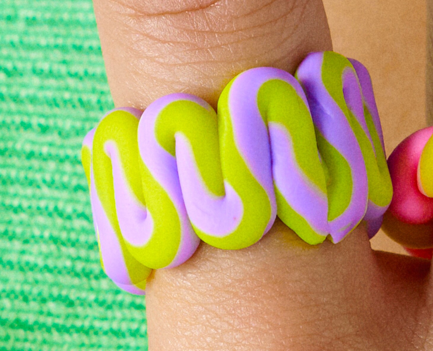The Candy Colored Rings | Super Instagrammable Handmade Finger Rings | Handmade Clay Rings in Candy Colors | Goose Taffy