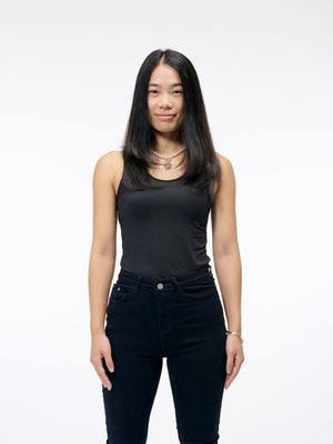 The Perfect Black Tank Top | A Simple Basic for Every Day Stylin' | Sleeveless Tank Top in Black | Goose Taffy